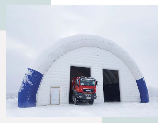 Мобильные ангары в Нижнем Тагиле