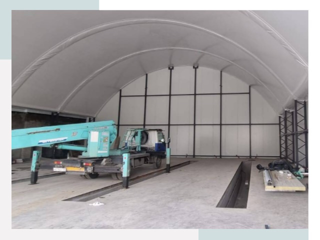 Внутреннее оснащение ангаров в Нижнем Тагиле