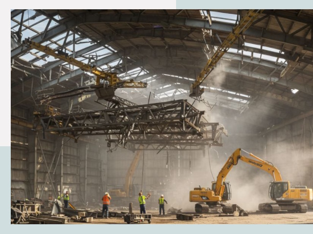 Демонтаж ангаров в Нижнем Тагиле от 625 руб. за м²